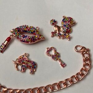 Colorful Kids Charm Bracelet Set